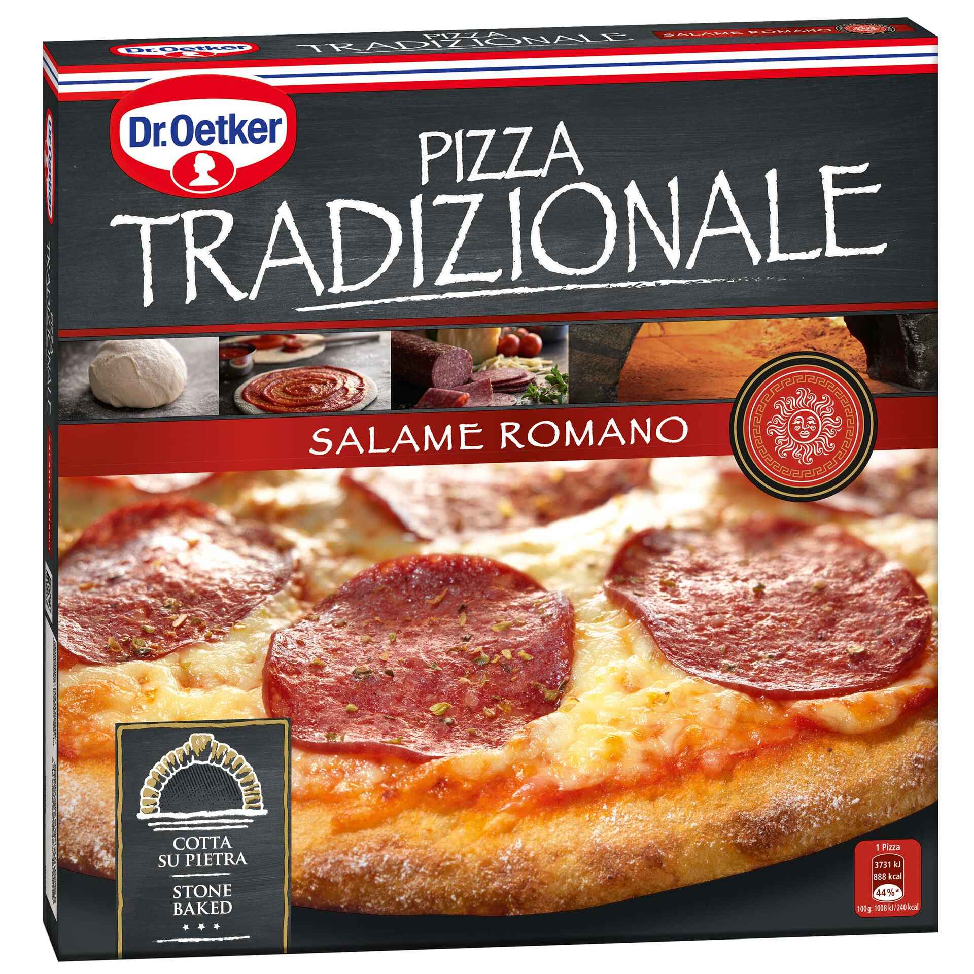 Pizza Tradizionale de Salame Romano Dr. Oetker Continente Online
