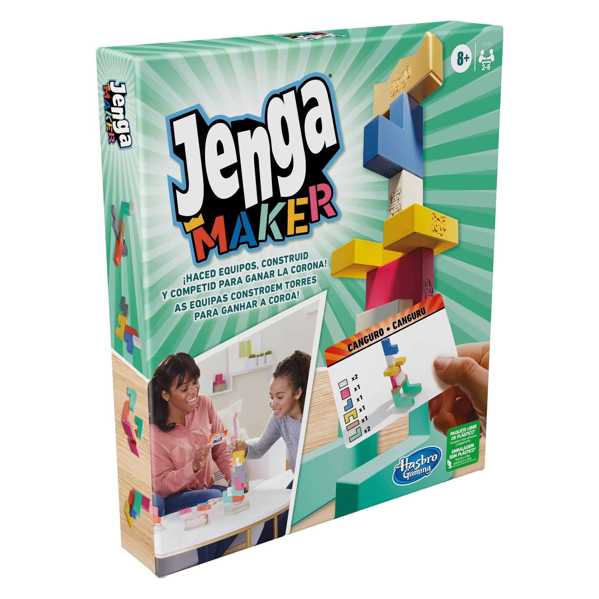 Jogo Educativo HASBRO Jenga Maker (Idade Mínima: 8 Anos - 26,7 x 4