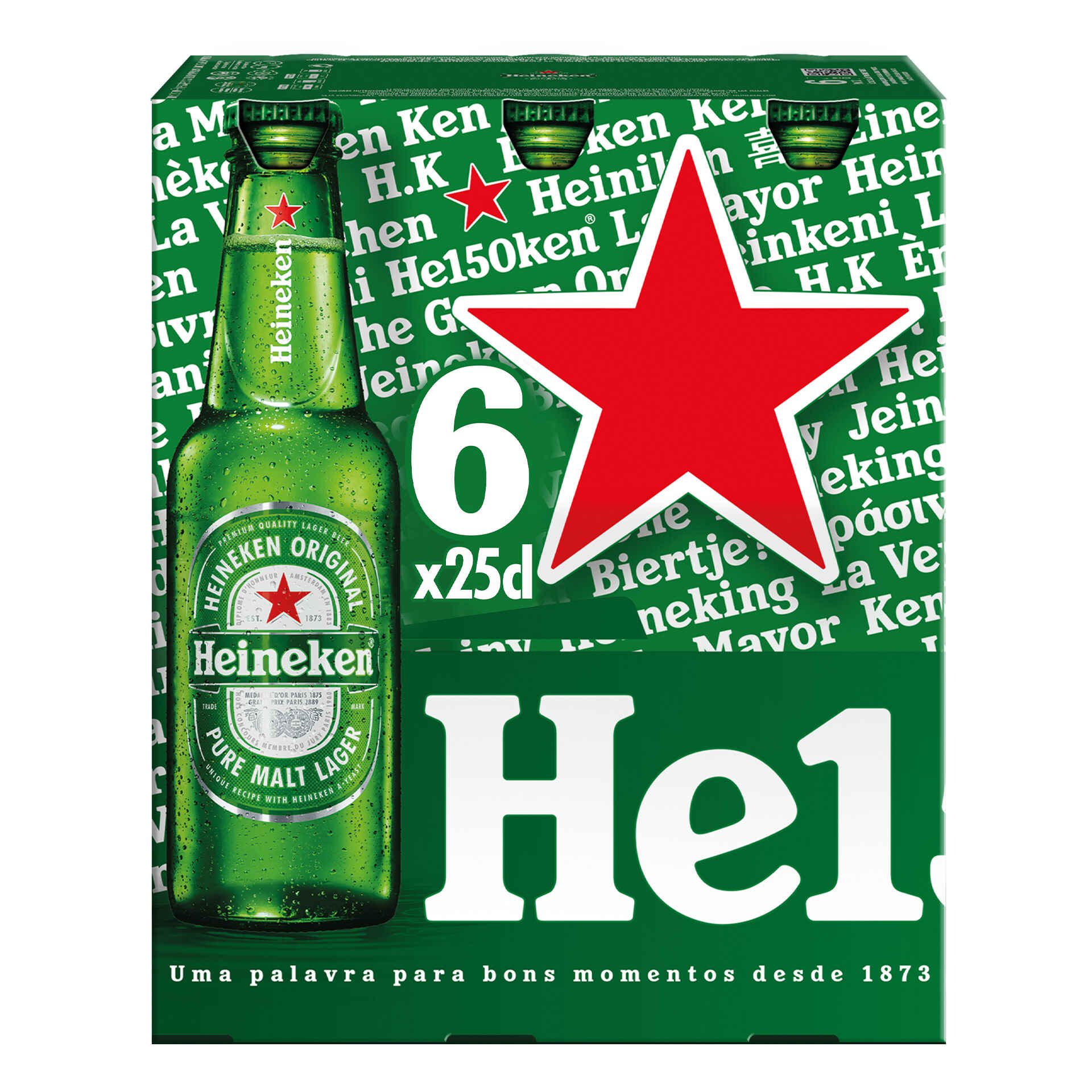 Cerveja com Álcool - emb. 6 x 25 cl - Heineken
