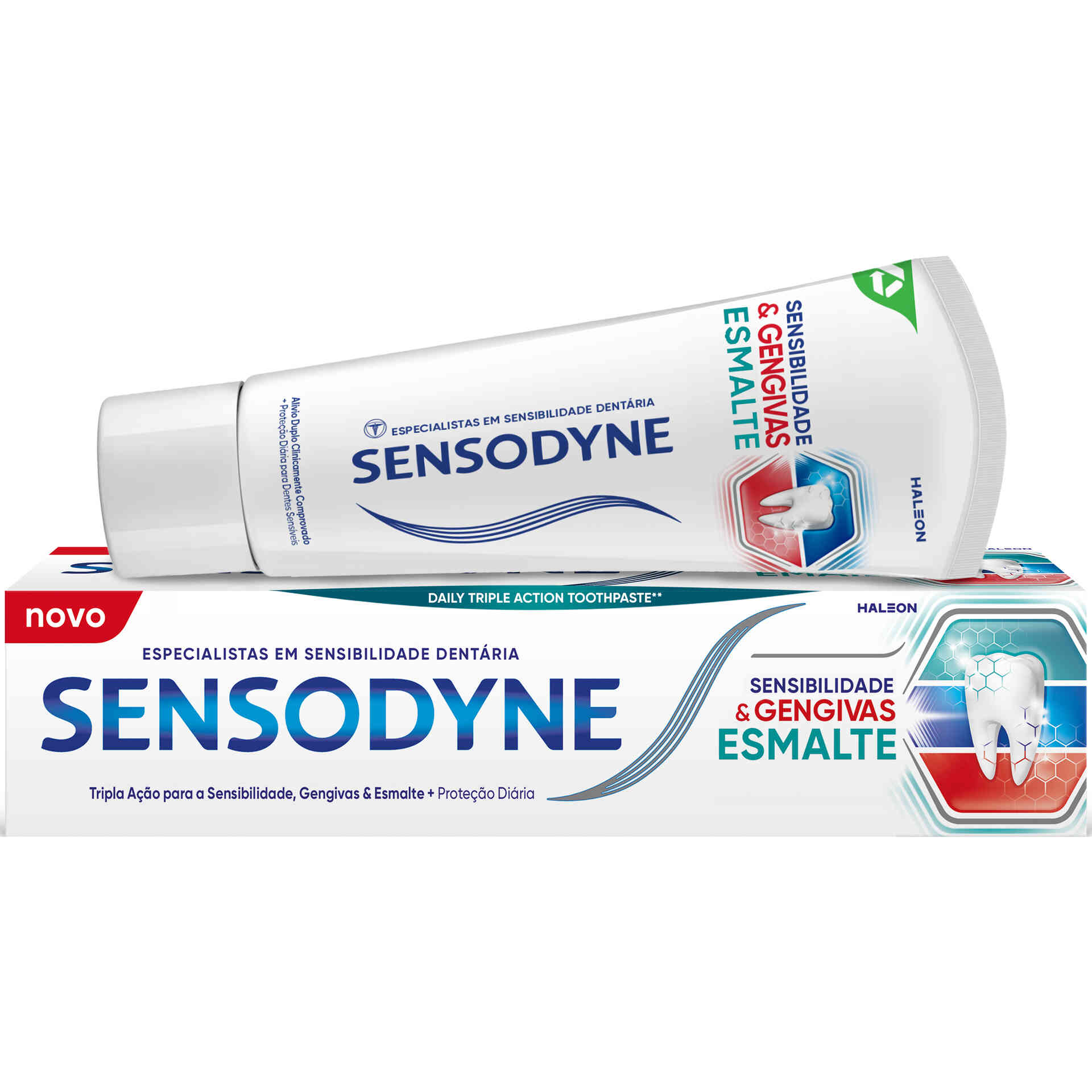 Pasta de Dentes Sensibilidade, Gengivas e Esmalte Sensodyne - emb. 75 ...