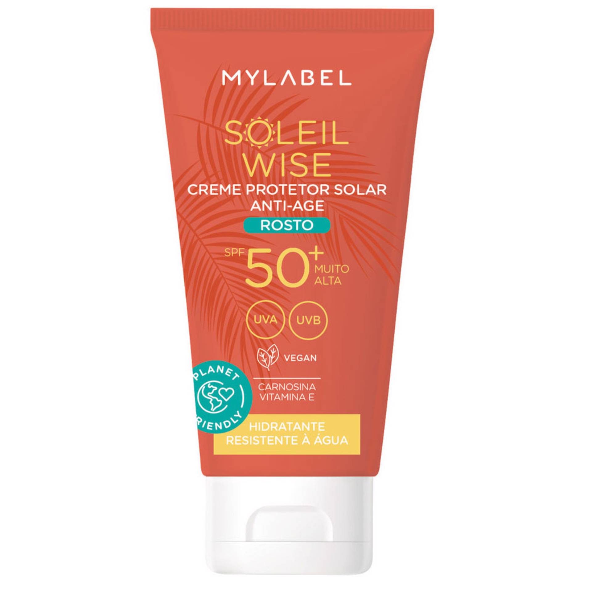 Protetor Solar Creme Facial AntiAge FPS50+ emb. 50 ml MyLabel