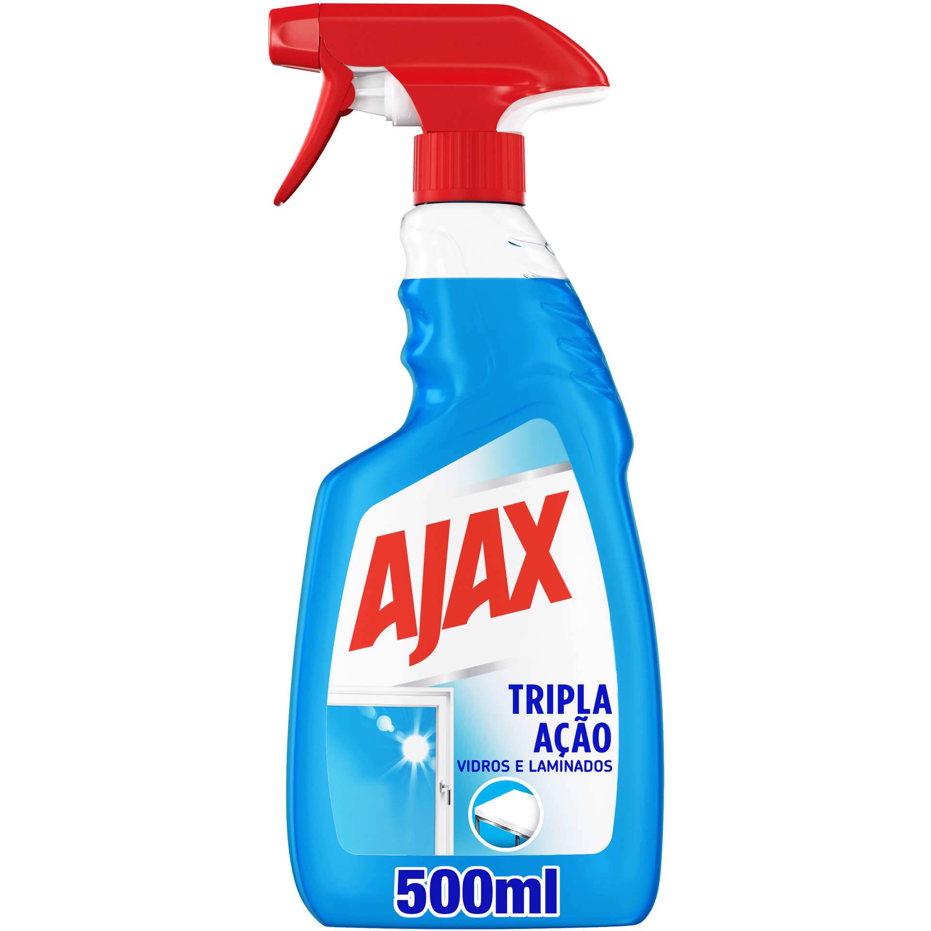 Limpa Vidros Spray Tripla Acção emb. 500 ml - Ajax | Continente