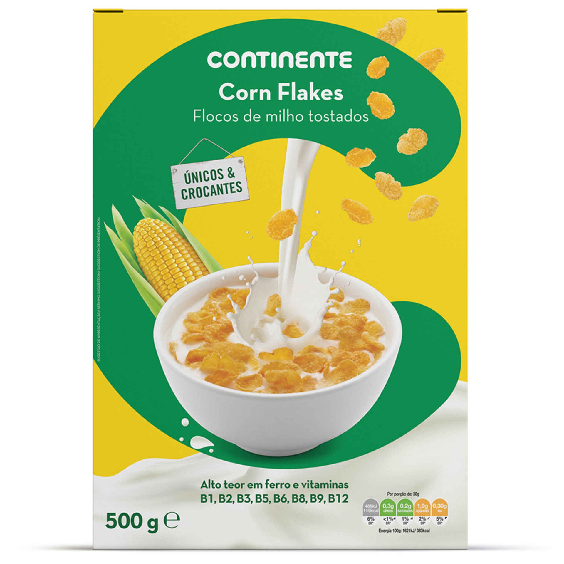 Cereais Corn Flakes Milho Continente emb. 500 gr Continente Online
