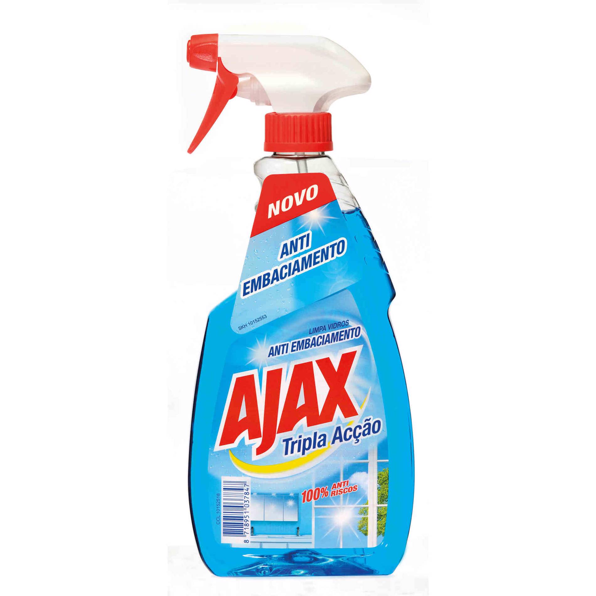 Limpa Vidros Spray Tripla Acção emb. 500 ml - Ajax | Continente