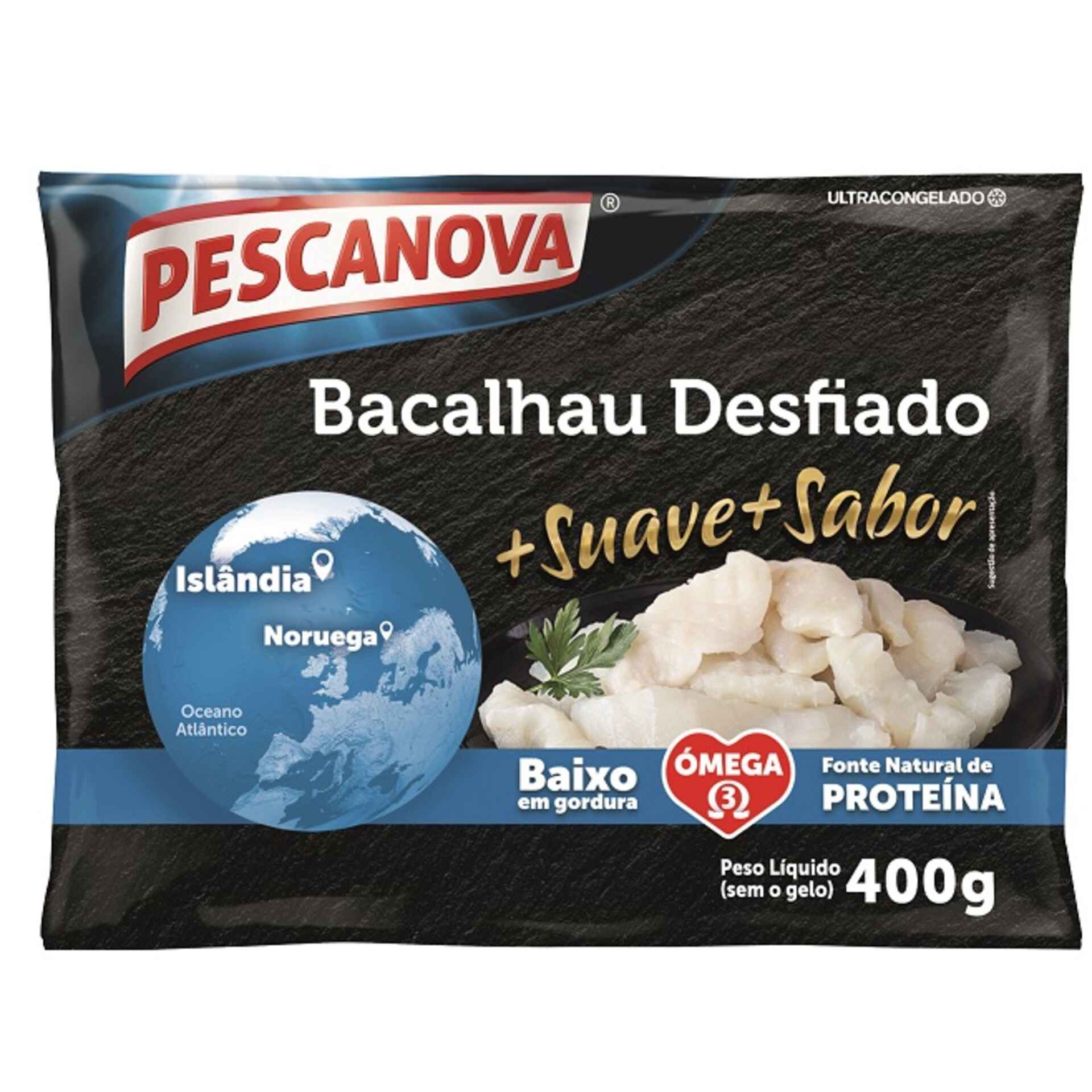 Bacalhau Desfiado Ultracongelado Pescanova emb. 400 gr Continente