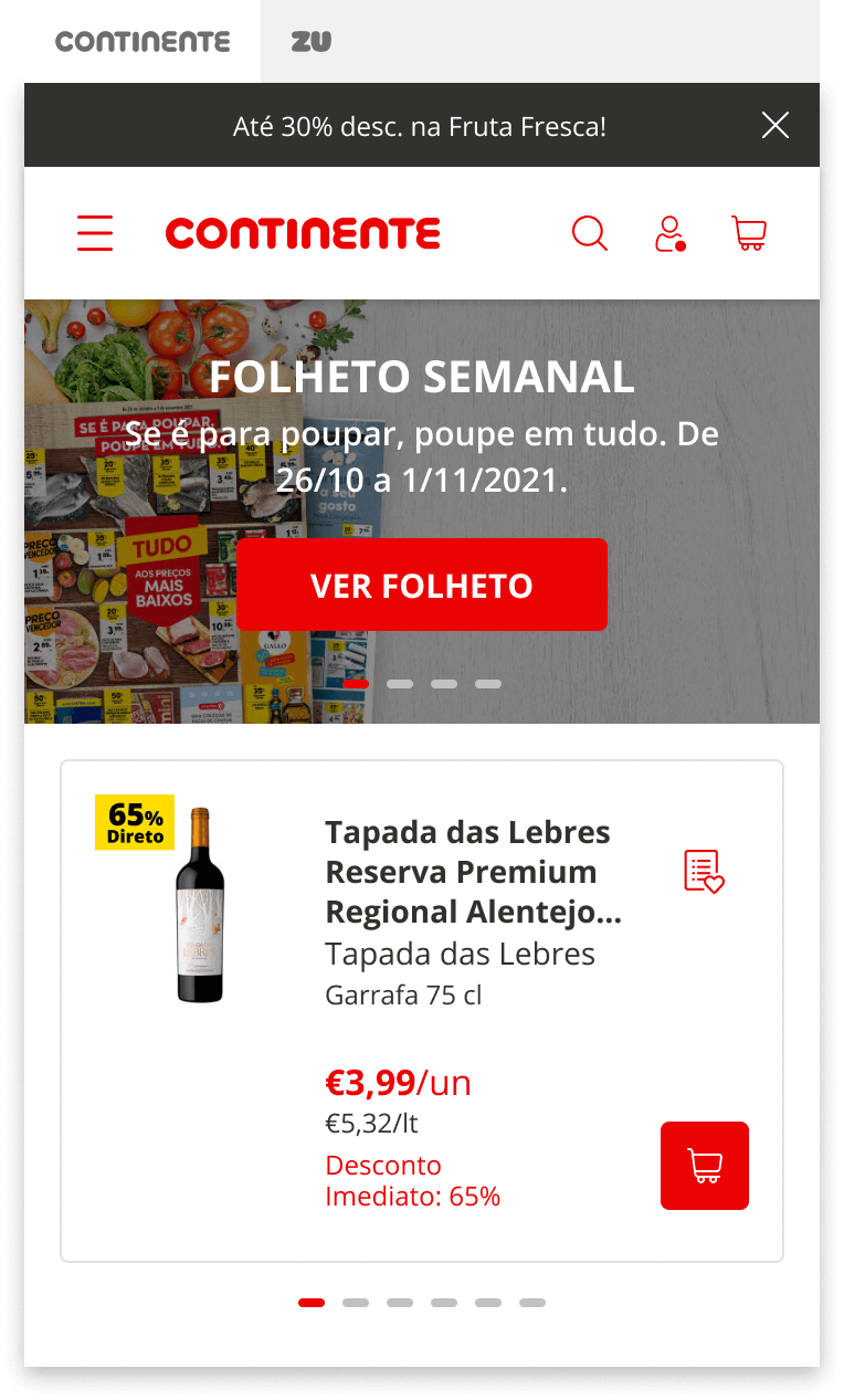 Selecionar produto favorito